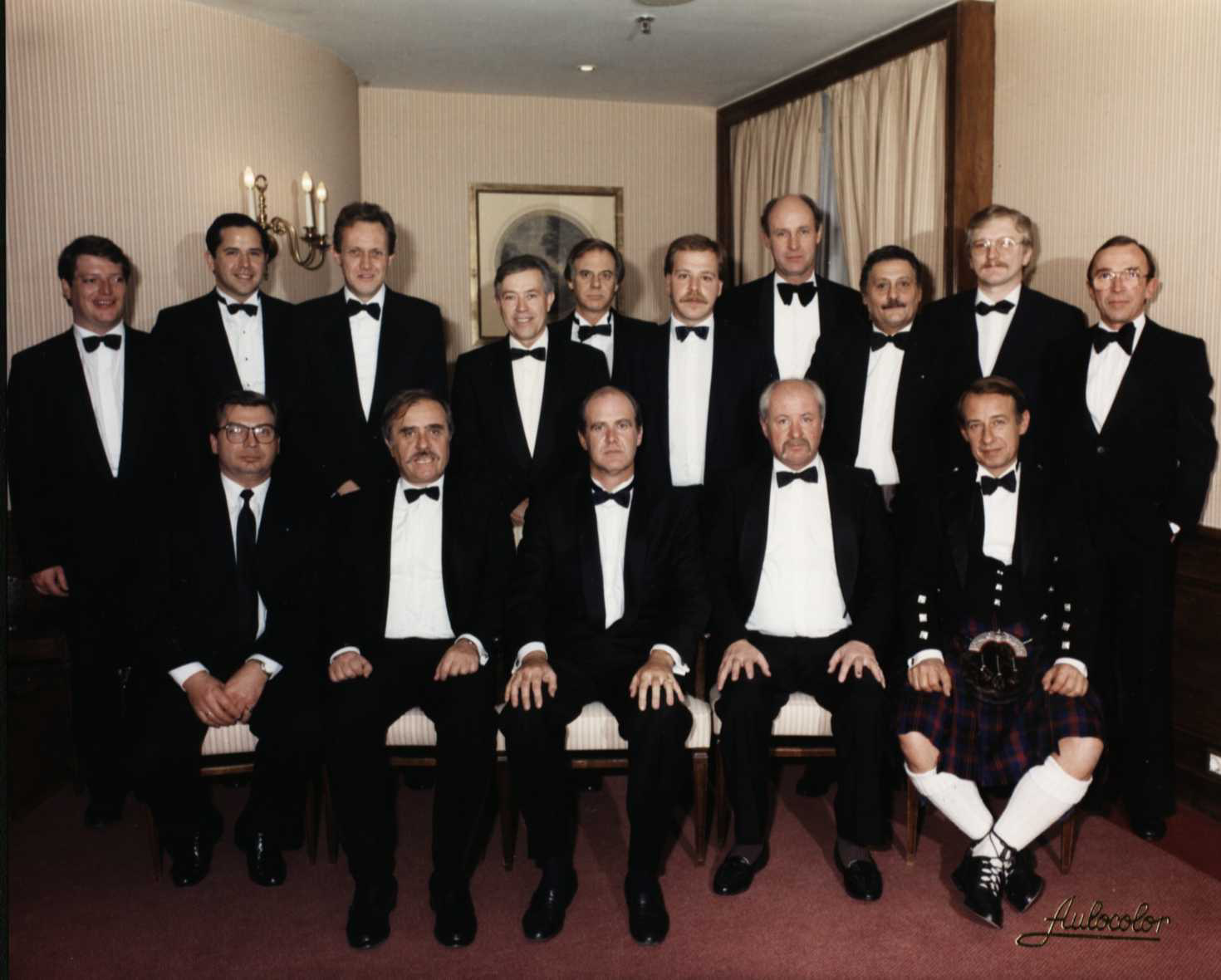 The founding brethren of Emulation Lodge No. 67, Madrid, 1992 — English-speaking Masonic Lodge Spain